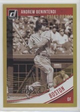 2018 Panini Donruss Variations Press Proof Gold 79/99 Andrew Benintendi #169 o7m