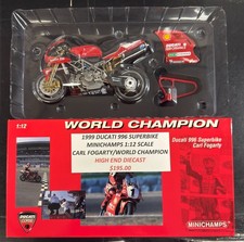 1999 Ducati 996 Superbike Minichamps Carl Fogarty/World Champion Diecast Model