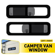 LEFT+RIGHT Universal Privacy Sliding Windows 780Mm x 240Mm side Sliding window