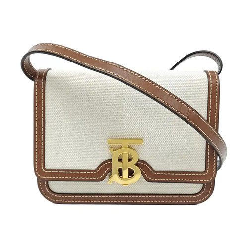 BURBERRY TB Mini bags Cloth Beige Free Shipping | Duties Paid
