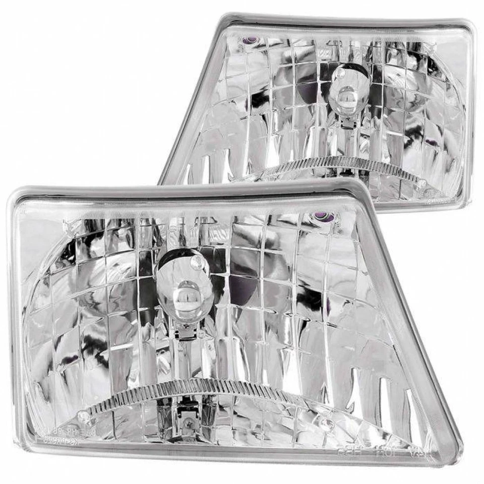Faros de cristal cromados ANZO para Ford Ranger 1998 1999 2000 Foto 3 de 4