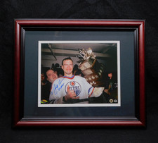 Mark Messier Signed Framed 8x10 Photo Inscribed MVP Steiner COA Edmonton Oilers