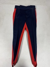 Vtg Edelweiss Ski Pants Youth 8 Navy And Red Colorblock Snowboarding 60s 70s