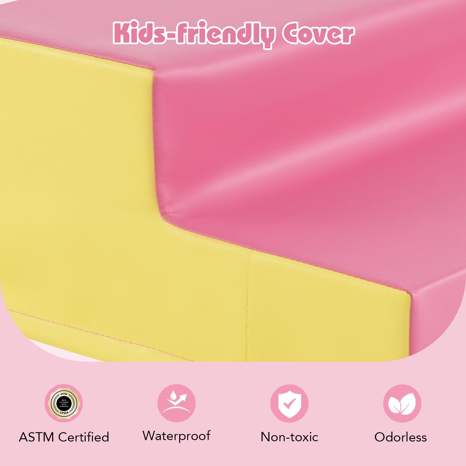 Climbing Toys for Toddlers, Indoor Baby Foam Climbing Blocks Soft Play Set wi...