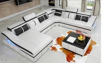 Ecke Ecksofa U-Form Wohnlandschaft Sofa Couch Polster Garnitur Modern Sofas Neu