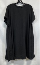 Banana Republic Women's Vida A-Line Shift Dress Black Pockets NWT Size XL