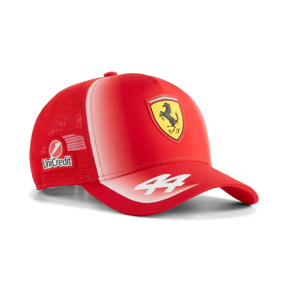 Casquette Ferrari Miami GP 2024 Signée Charles Leclerc - Bleue, Coton - Neuf Avec étiquettes