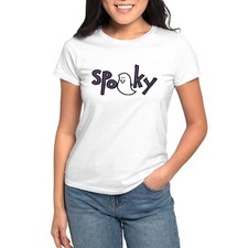 CafePress Spooky Ghost Women's T Shirt Women's T-Shirt 707194722 