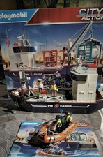 *-Playmobil: Containerschiff 70769 Komplett  Mit Unterwassermotor 7350 NEU