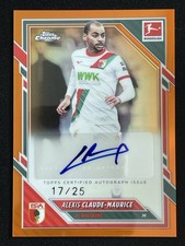 Alexis Claude-Maurice 2025-26 Topps Chrome Bundesliga Orange Auto /25 #BA-ACM