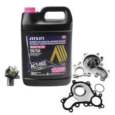 AISIN Pink Engine Coolant Water Pump Thermostat Kit For Tundra 4.6 V8 1UR-FE Gas