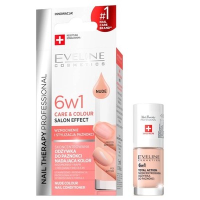 Eveline Care&Colour 6in1 Farbgebender Nagelconditioner - Nude 5ml