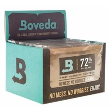 Boveda 72% RH 2-Way Humidity Control - Protects & Restores - Size 60 - 10 Count