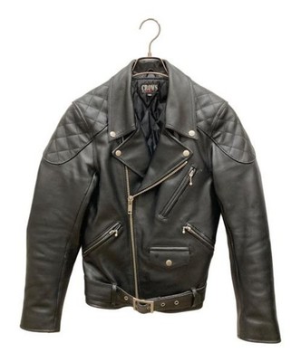 CROPPED HEADS × CROWS                    TFOA Double Rider Jacket black