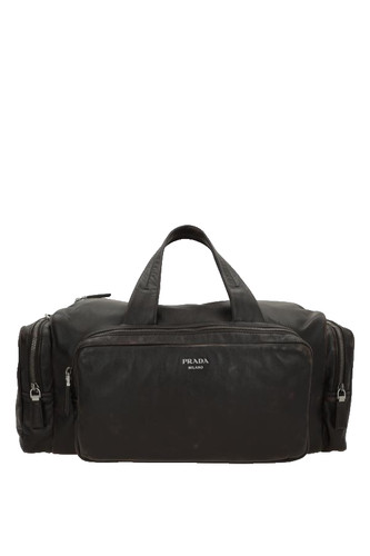 PRADA $6000 Brown Nappa Leather Duffel Bag New & Authentic