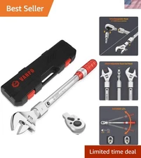 Precision Torque Wrench, 1/2 inch, 10-170 Ft-Lb, Dual Scale & Click Mechanism