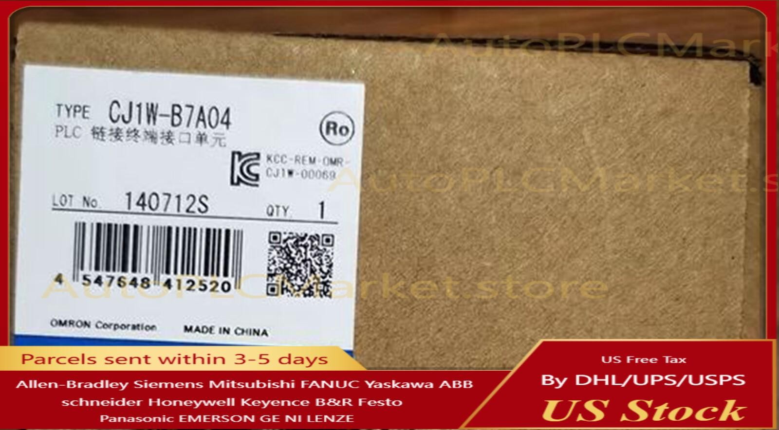 NEW Omron CJ1W-B7A04 CJ1 Basic 64-Point I/O Interface Unit PLC Module 1PC