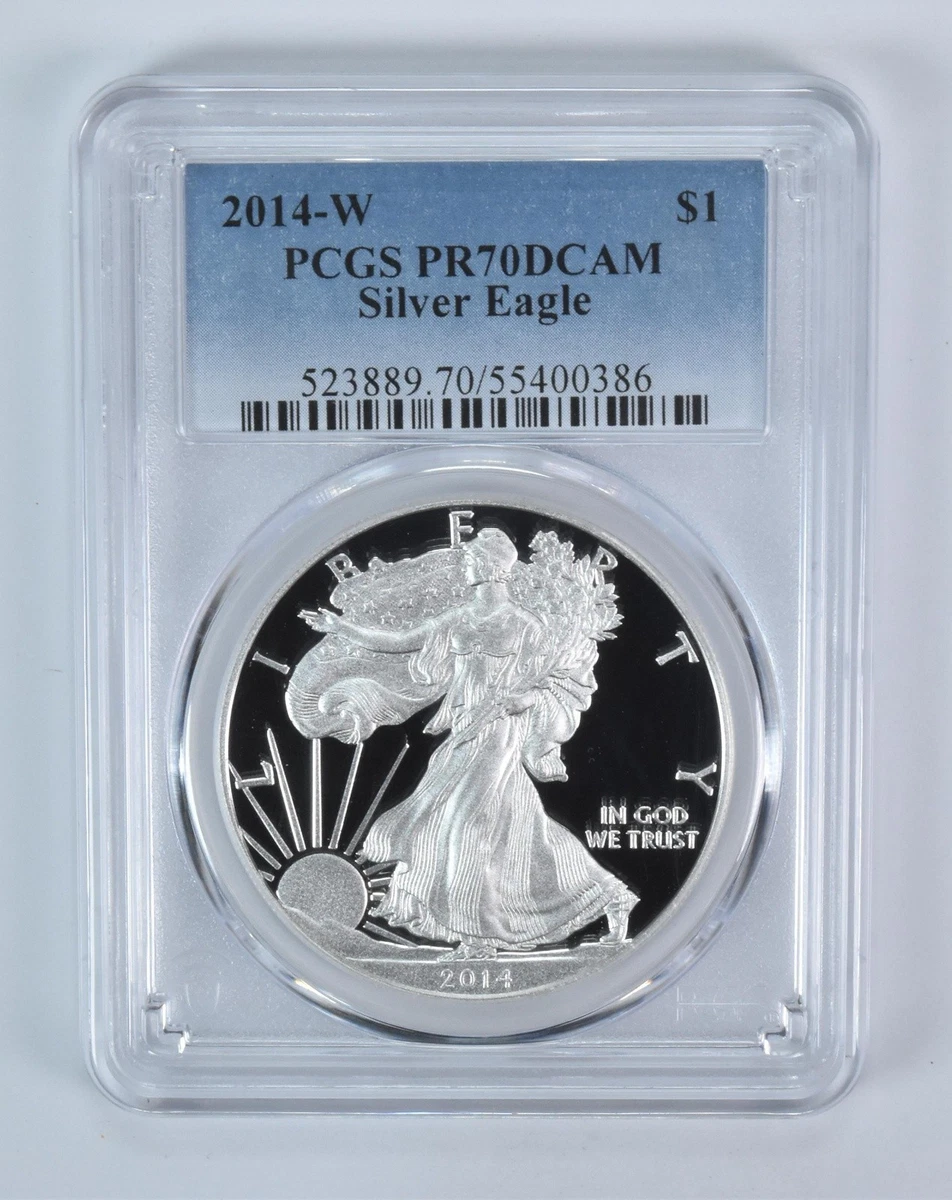 2014-W PCGS PR70DCAM シルバーイーグル American Eagle PR 70 Graded 2014 Silver Bullion Coins for sale | eBay