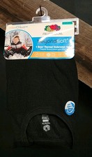 Boys Fruit Of The Loom Thermal Underwear Set Size XL 14/16 NEW Black NWT