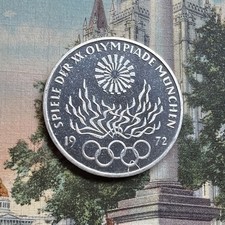1972 West Germany Olympic 10 Mark Silver Proof 🇩🇪