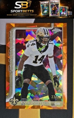 Kool-Aid McKinstry New Orleans Saints Orange Saphire 2025 Topps Chrome #224 #/25