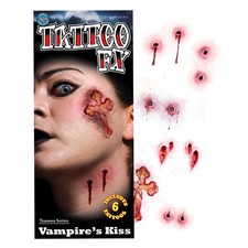 Vampire Kiss Temporary Tattoos Costume Accessory