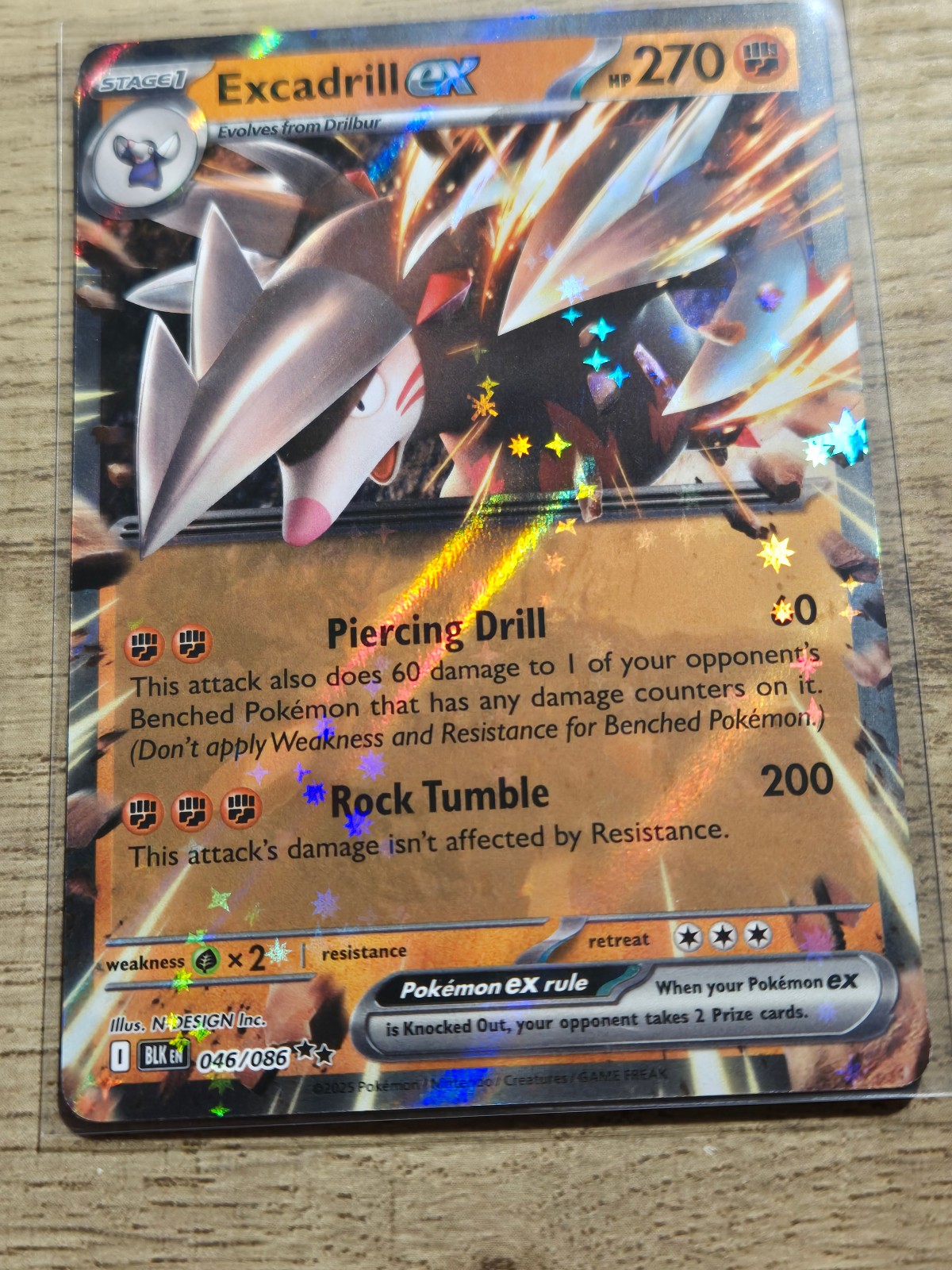 Excadrill ex #46 Black Bolt