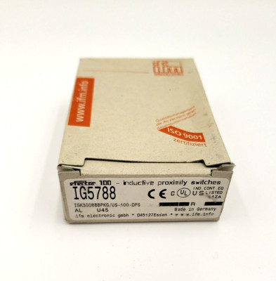 New IFM Efector IG5788 Proximity Switch IGK3008BBPKG/US-100-DPS 60 Day Warranty