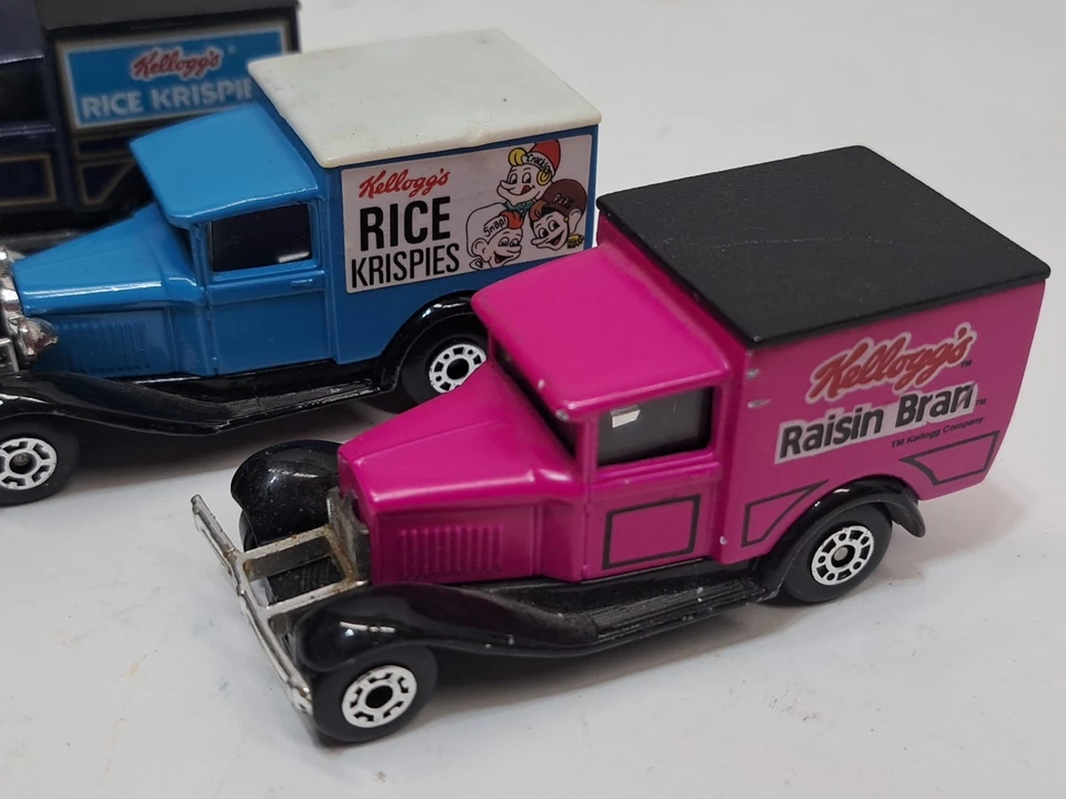 Set of 5 Vintage Matchbox Cars Kelloggs Diecast Trucks Mail In Used - Image 4 of 4