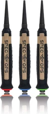 Spec Ops Tools Nail Set Punch 3-Piece Kit Includes 1/32", 1/16", 3/32", Shock-Ab