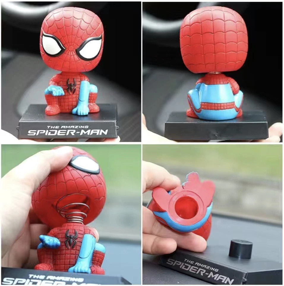 Figura de acción de PVC Superhéroe Spider-Man Bobblehead juguetes regalo stock en EE. UU. Foto 2 de 4