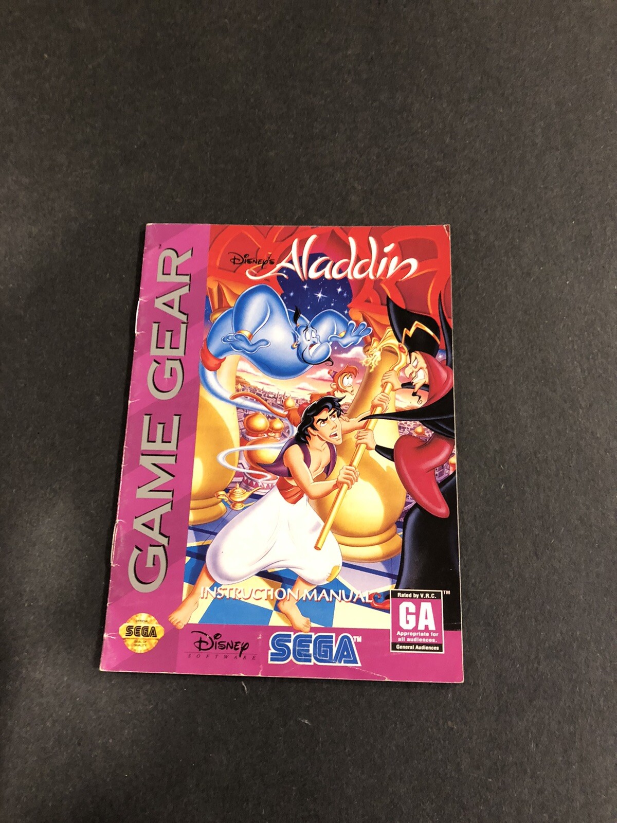 sega game gear aladdin manual eBay