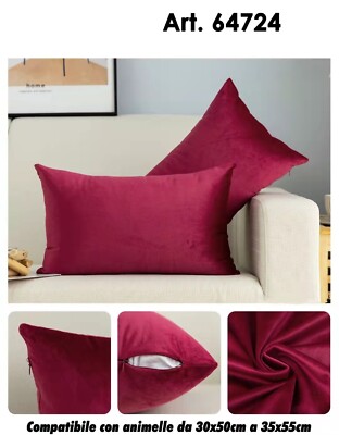 Cuscini Decorativi Cuscini Rossi Velluto Federe Cuscini Cuscini