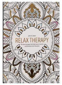 Image Is Loading Large Adult Colouring Book Relaxing Art Therapy Anti