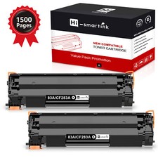2PK Black 283A CF283A For HP 83A Toner Cartridge LaserJet Pro MFP M201n M125rnw