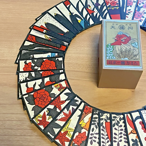 NINTENDO Hanafuda Tengu - Tarjetas de juego japonesas vintage - 48 piezas retro completas - Imagen 20 de 24