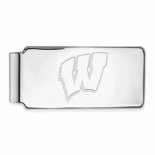 SS of Wisconsin Letter W Money Clip