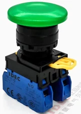 1pcs IDEC Mushroom head Switch button YW1B-M4E20G