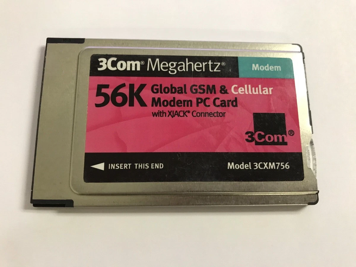 3CXM756 3Com Megahertz PCMCIA NEW 56k Global GSM Cellular Modem