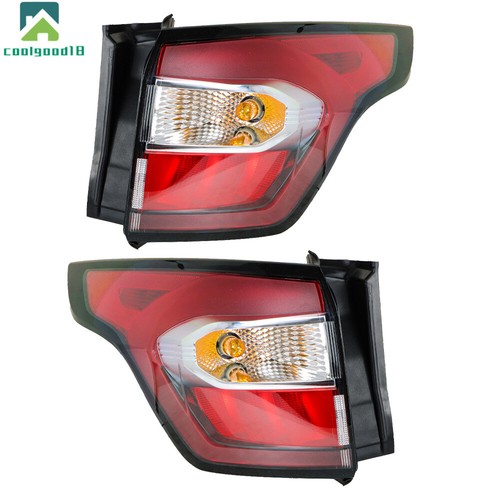 Pair Tail Lights For 2017-2019 Ford Escape Kuga Outer Lamps L+R Halogen Red Rear - Bild 4 von 12