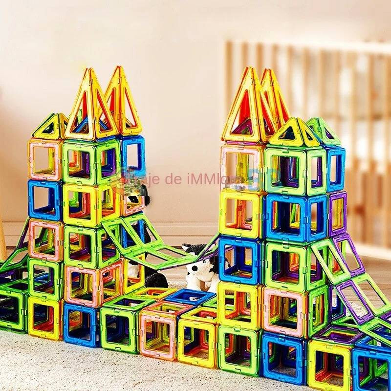 Magnetic Building Blocks Kids Designer Constructor Toy Set Big Size Magnetic Set