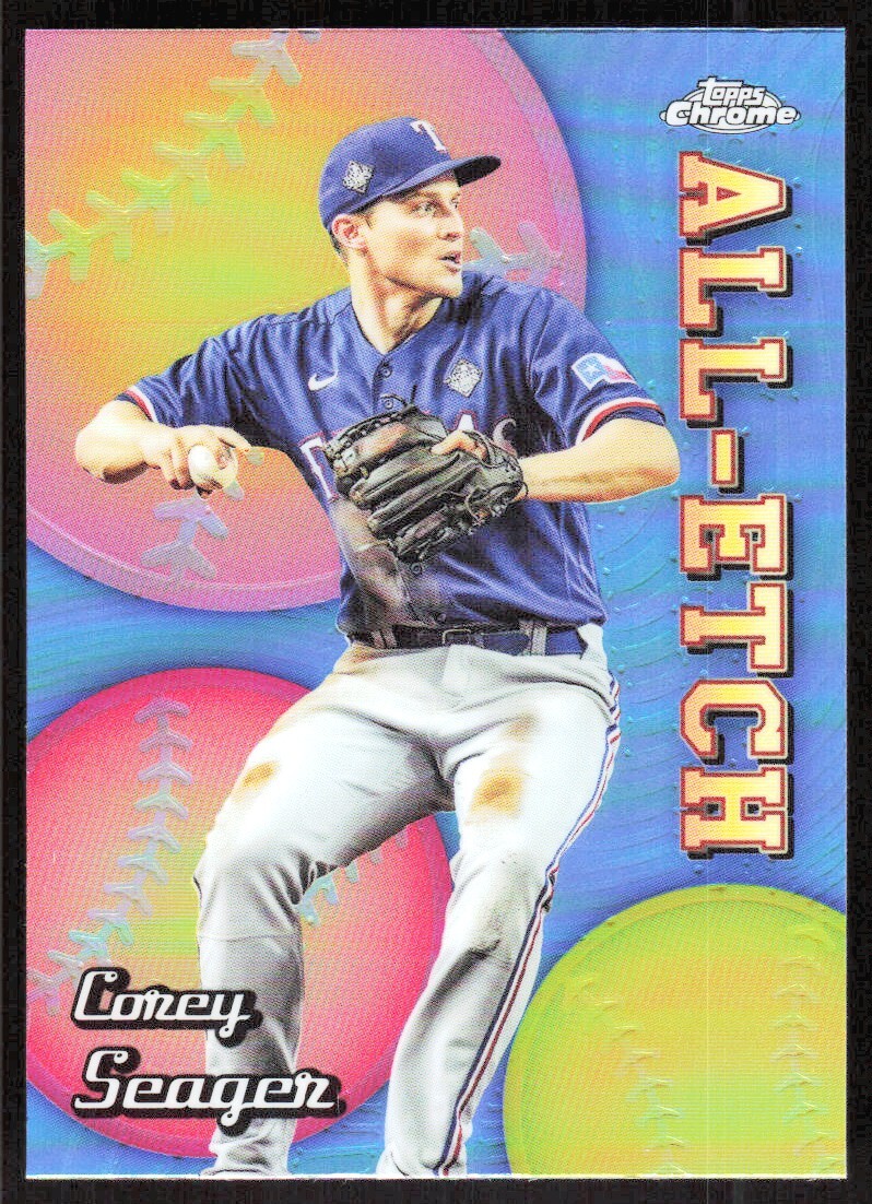 2024 9039C Topps Chrome ALL-ETCH REFRACTOR COREY SEAGER Texas