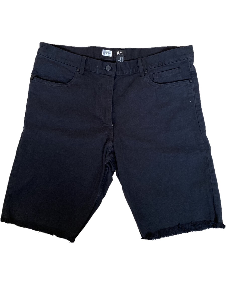 Men Ex H&M Shorts Black size 32-36 Casual Regular Fit Cotton