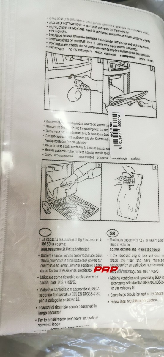 MisterVac | compatible avec les sacs de rechange pour sacs d'aspirateur 10 pièces Bosch VBBS600V02 FD8809