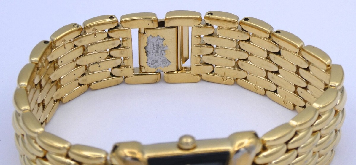 Vintage Seiko Damenuhr Vergoldet Quarz 4N00-574B