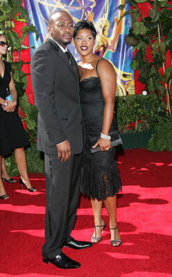Omar Epps wife Keisha Epps at 58th Emmy Awards - Arrivals at Shrin- Old Photo