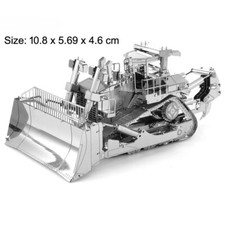 3D Metal Puzzle Components Bulldozer Model DIY Puzzle Assembly Adult Toys -