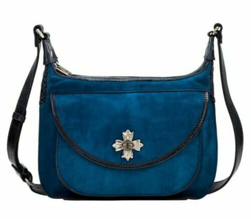 PATRICIA NASH Camila Nubuck Leather Hobo Shoulder Bag built-in wallet NEW