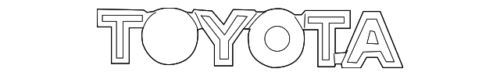 Placa de nombre para Toyota (N/P 75471-04040-D0)