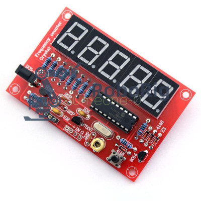 DIY Kits 1Hz-50MHz Crystal Oscillator Frequency Counter Meter Digital LED PIC